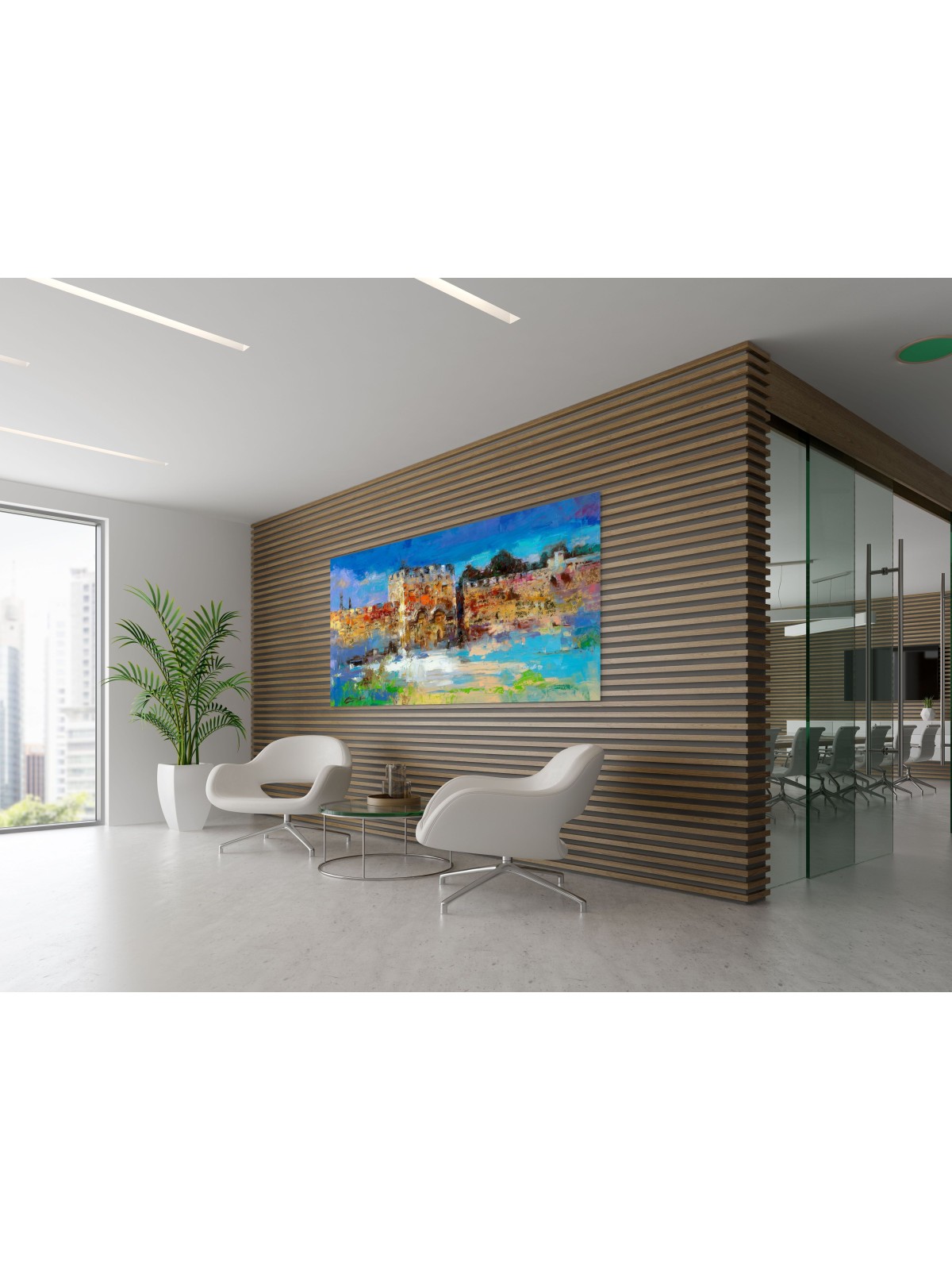 צבעוני צבעוני ירושלים שער הזהב מקורי Painti , אבסטרקט יהודי א